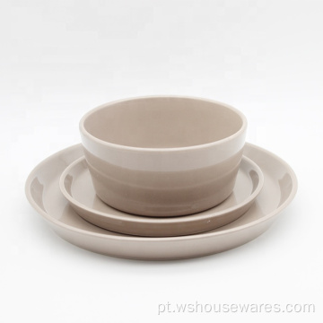 Louça de Louça de Luxo Louça Conjunto de Porcelana StoneWare Set